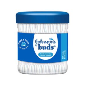 Johnson's Baby Cotton earbuds- (1 Pack 75 pcs)
