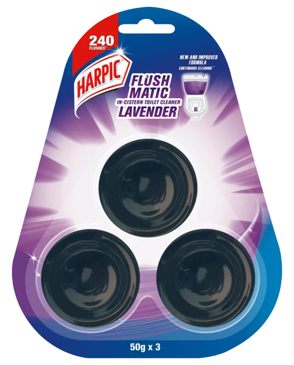 Harpic In-Cistern Toilet Cleaner Block (Lavender)