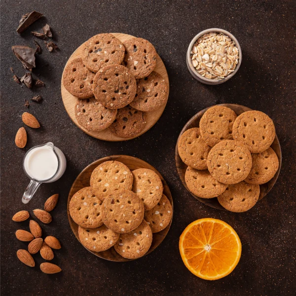 Britannia NutriChoice Oats Choco Almond biscuits- 75gm - Image 2