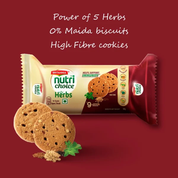 Britannia Nutri Choice Herbs Biscuits- 75gm