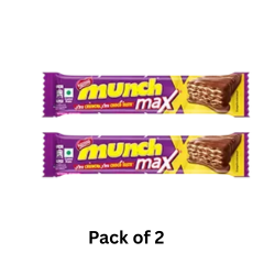 Nestle Munch Max Choco coated Crunchy Wafer Bar- 38.5g×2