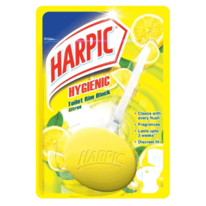 Harpic Hygienic Toilet Cleaner Rim Block - Citrus, 26g