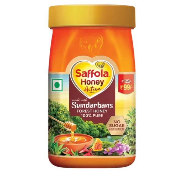Saffola Honey Active Made With Sundarban Forest Honey 100% Pure, Natural Immunity Booster-250g