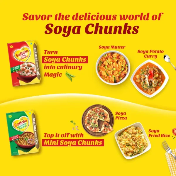 Saffola Soya Chunk Super Protein- 400g - Image 5