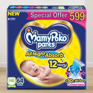 MamyPoko Pants All Night Absorb Baby Diaper- 64Pcs Set