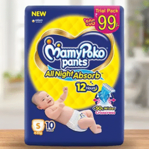 MamyPoko Pants All Night Absorb Baby Diaper- 10Pcs Set