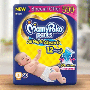 MamyPoko Pants All Night Absorb Baby Diaper- 60Pcs Set