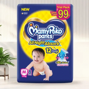 MamyPoko Pants All Night Absorb Baby Diaper- 8Pcs Set