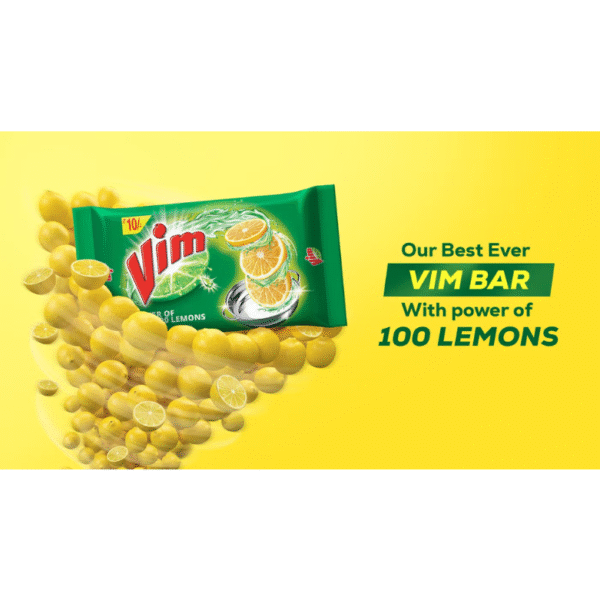 Vim Lemon Dishwash Bar- 300g
