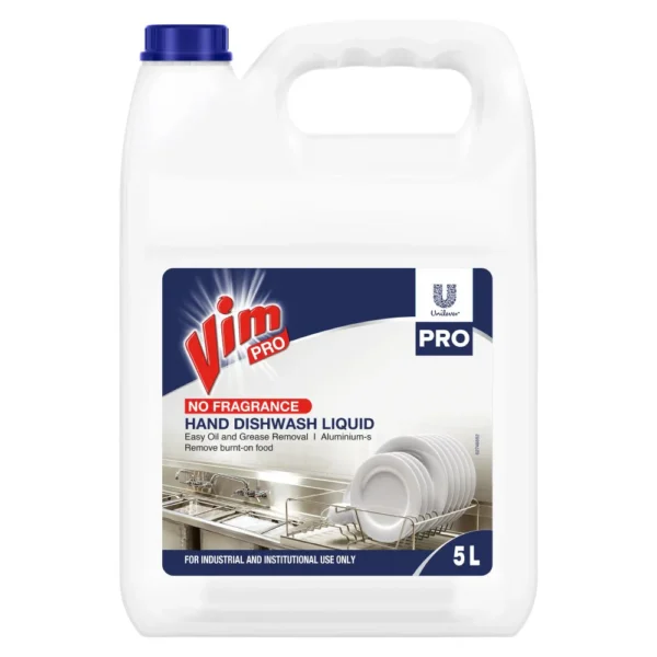 Vim Fragrance Free Hand Dishwash Liquid- 5L