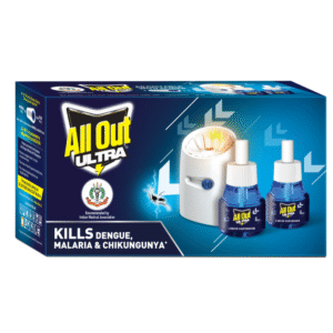 All Out Ultra Liquid Vaporizer Mosquito Killer Machine (Floral with 2 Refill)