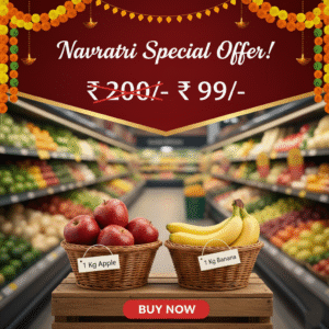 Naveatri Specal Offer 1Kg Apple + 1Kg Banana